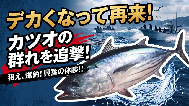 コマセカツオ、デカくなって帰ってきた!釣果をチェック!